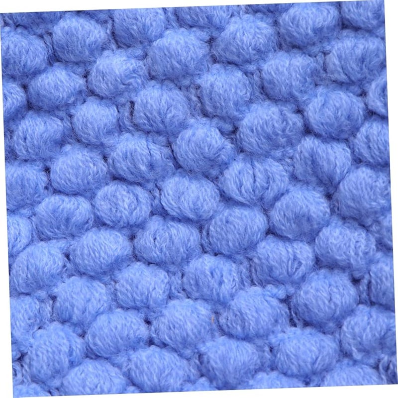 Soft Blue Knitted Cotton Pineapple Photography Blanket Newborn Props Large Comfortable - Image 4